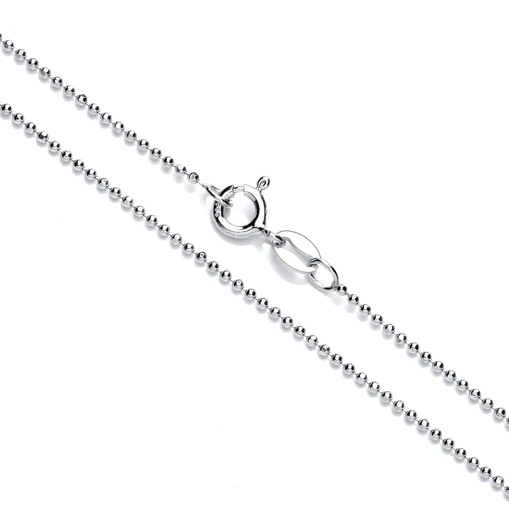 1.5 MM ROUND BEAD CHAIN -  18"