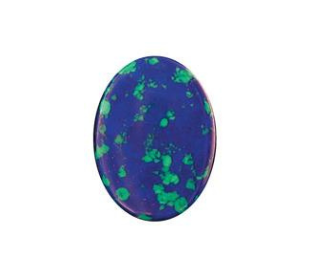Natural Azurite Malachite Oval Cabochon  - 13x18 Oval