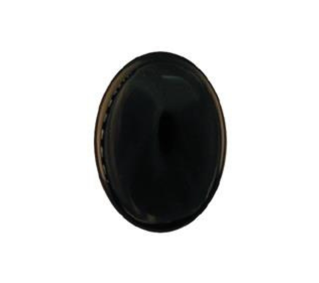 Onyx Black - 12mm Heart
