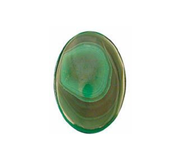 Natural Malachite Oval Shape Cabochon Flat Back Calibrated Loose Gemstone - 22x30