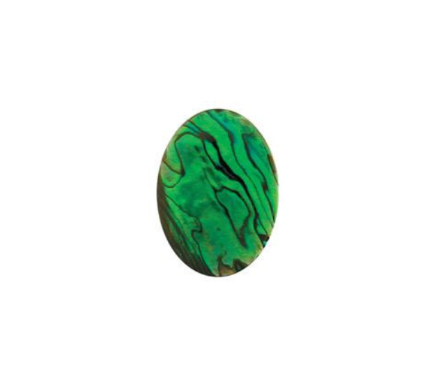 Paua Shell  Green - 4mm Round