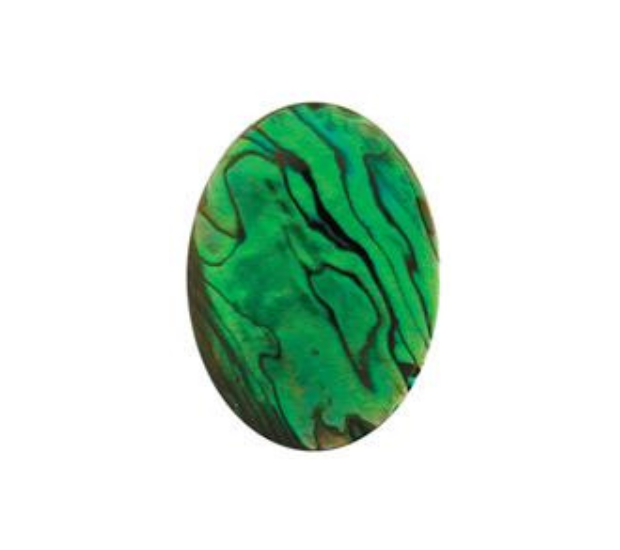 Paua Shell Green - 38mm Round