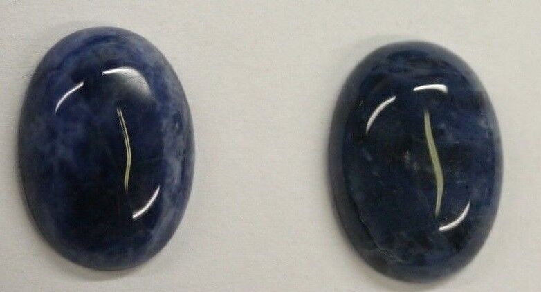 Lot of 6 Sodalite Oval Calibrated Cabochon High Quality 12x16