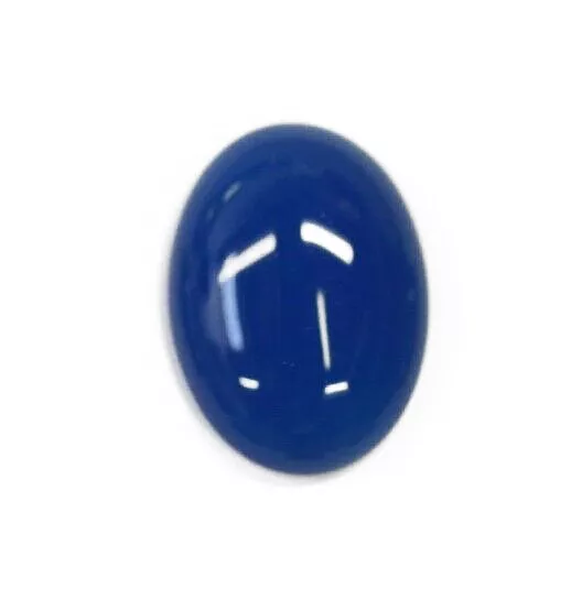 Natural Blue Onyx Oval Calibrated Cabochon  15x20mm Jewelry Cab