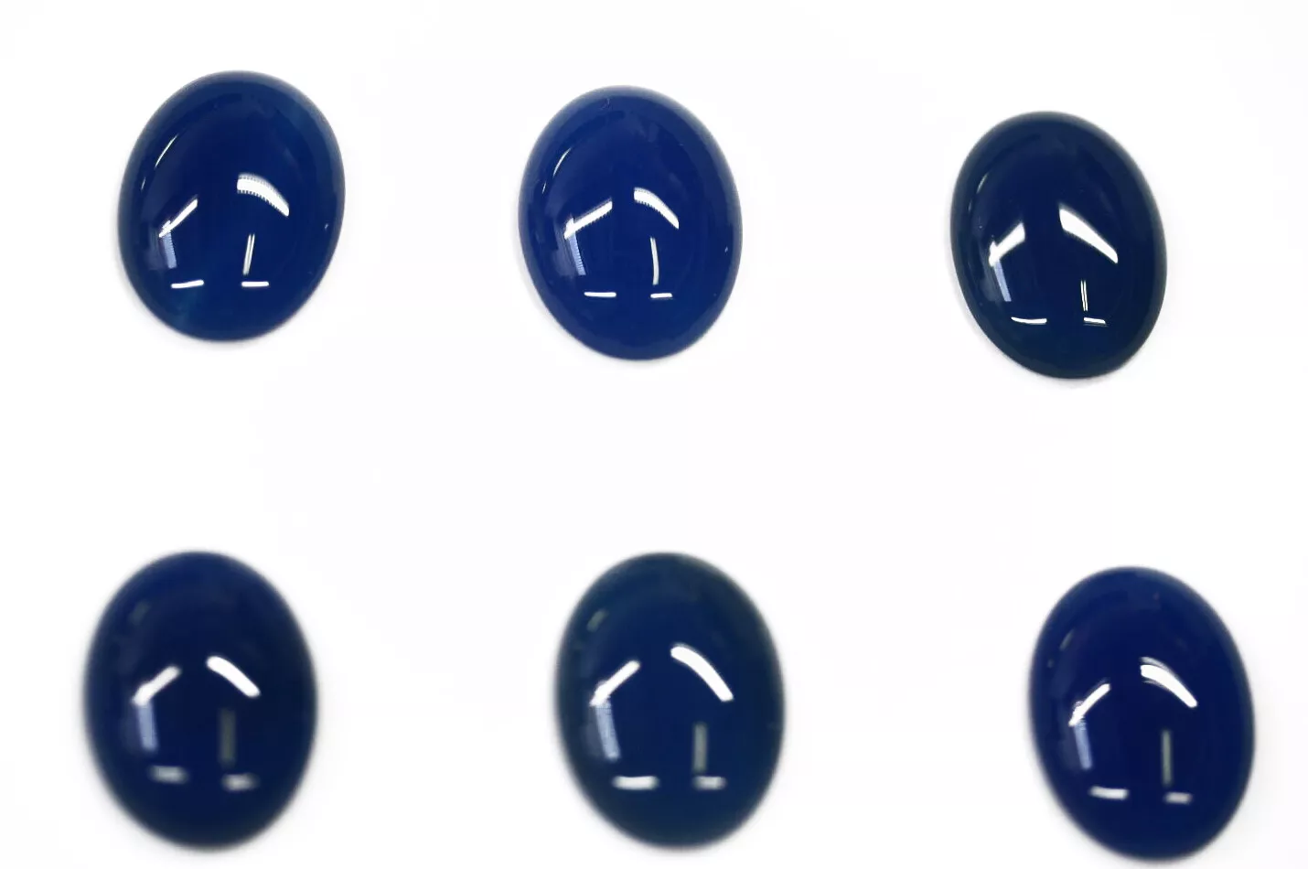 Natural Blue Onyx Oval Calibrated Cabochon  15x20mm Jewelry Cab