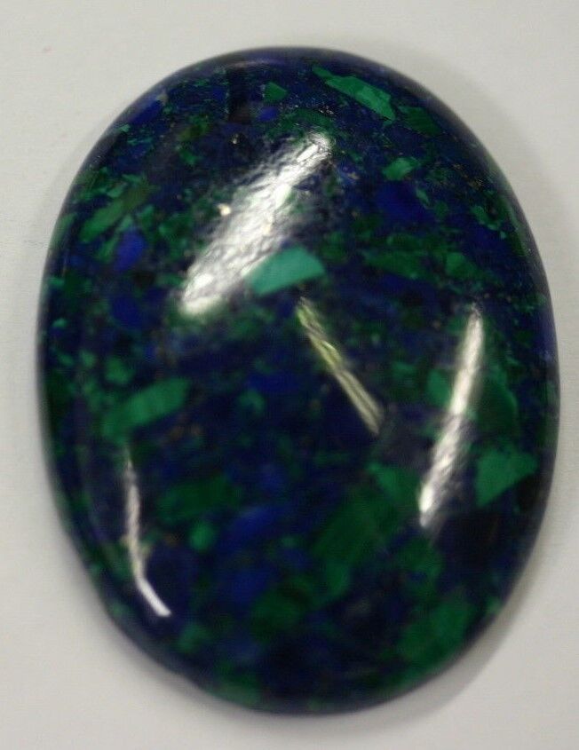Natural Azurite Malachite Oval Cabochon  - 12x16
