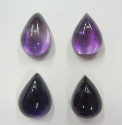 8x11mm 11x8mm Natural African Amethyst Pear Cabochon Gemstones Cab Gems Jewelry