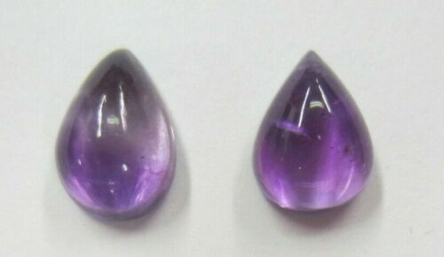 7x9mm 9x7mm Natural African Amethyst Pear Cabochon Gemstones Cab Gems Jewelry
