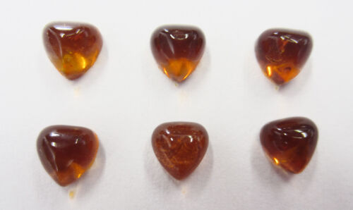 4pcs 5mm Natural Baltic Amber Trillion Cabochon High Quality Gemstones Cab Gems