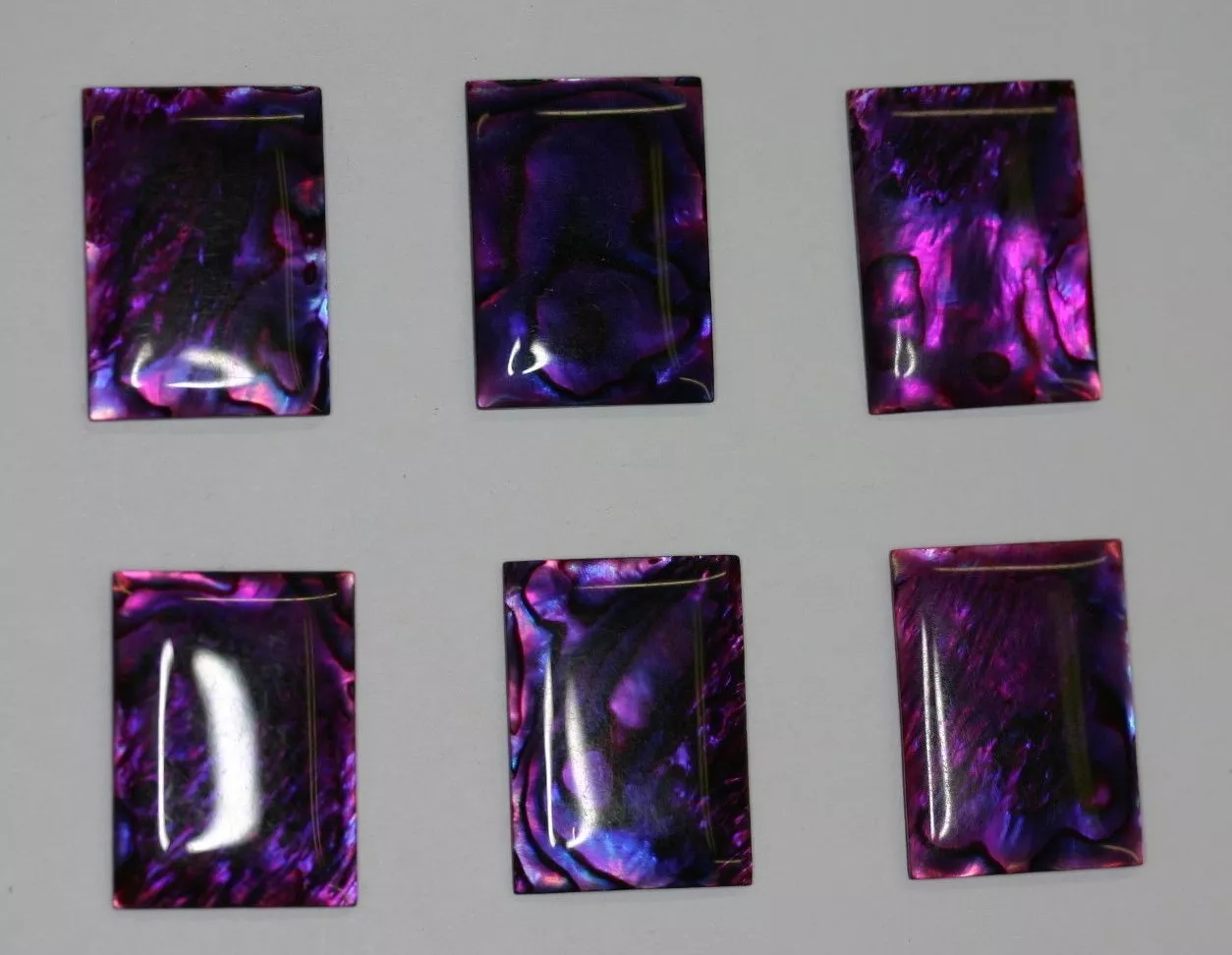 Paua Shell Abalone Rectangle Cabochon 18x25mm PauaBlue