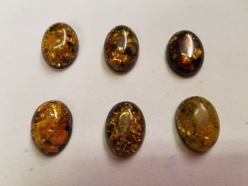 Natural Calibrated Oval Amber Cabochon High Quality Gemstones 13x18mm 18x13mm