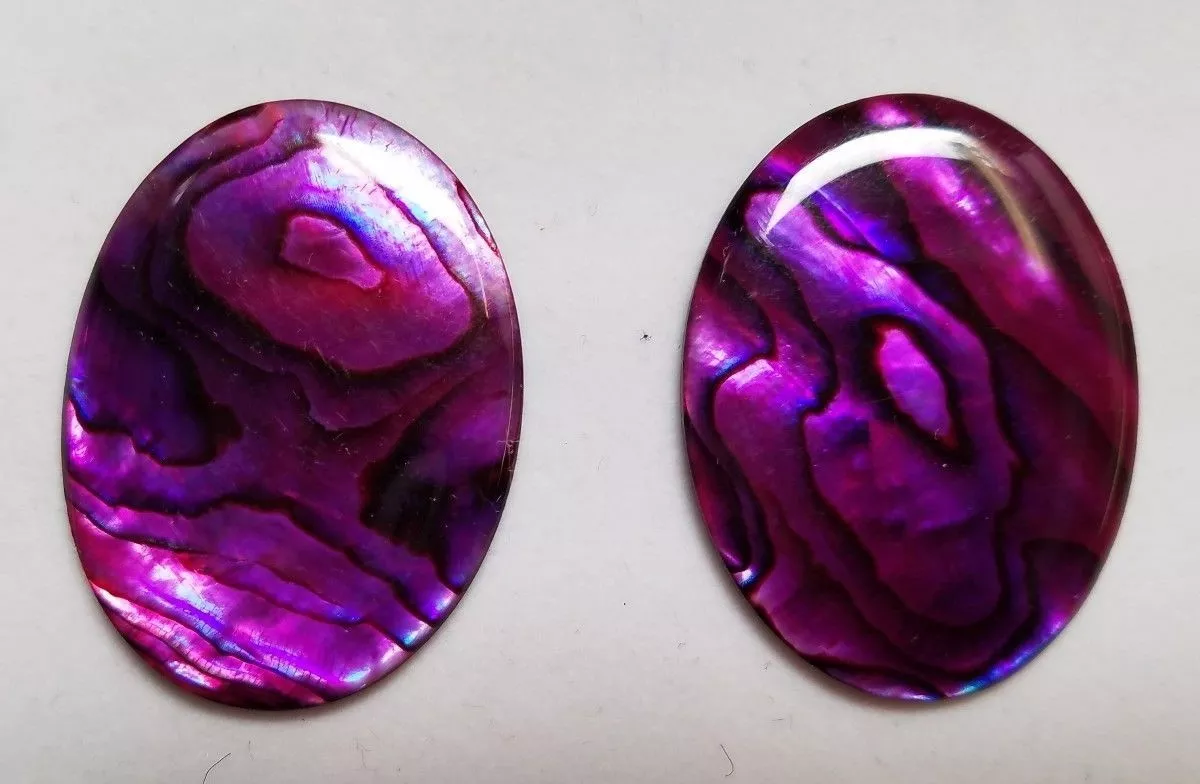Purple Paua Shell Oval Cabochon High Quality 22x30