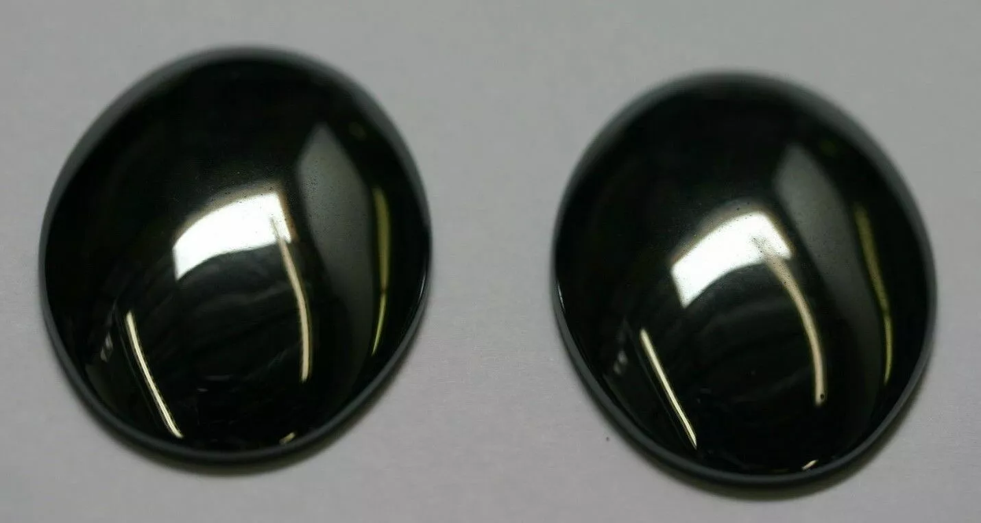 22x30mm Natural Hematite Calibrated Oval Cabochon Gemstones Gems Cab Jewelry