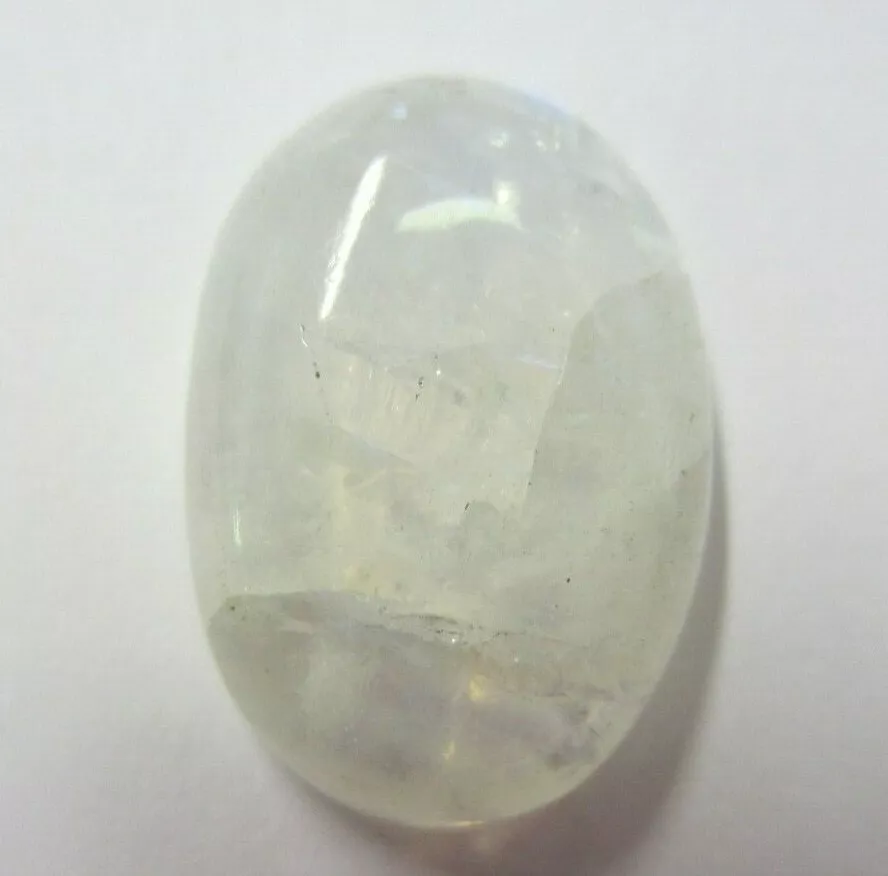Natural Rainbow Moonstone Oval Cabochon Gemstones Cab Gems 16.47mmx21.39mm
