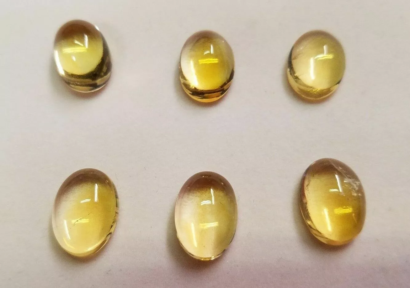 8x10mm Natural Citrine Calibrated Oval Cabochons Cab Gems Gemstones Jewelry