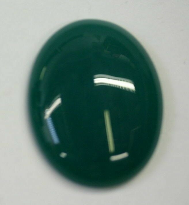 18x25mm Natural Green Onyx Calibrated Oval Cabochon Gemstones Gems Jewelry