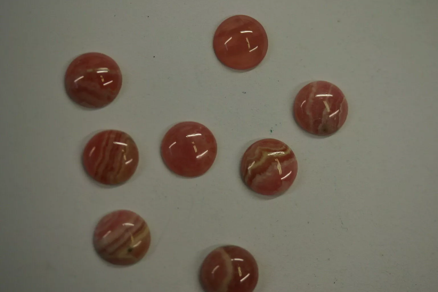 2pcs 5mm Natural Rhodochrosite Calibrated Round Cabochon Cab Gems Gemstones