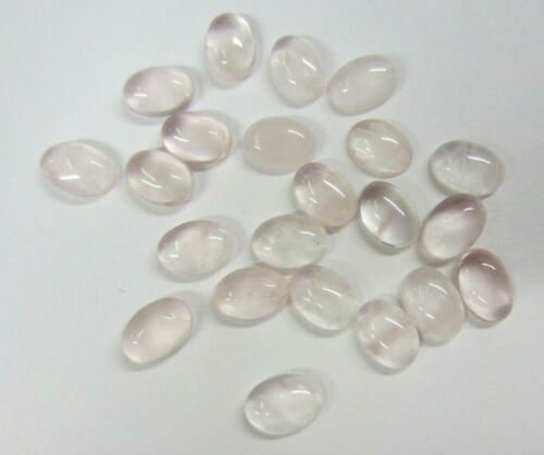 10pcs 13x18mm Natural Rose Quartz Calibrated Oval Cabochon Gemstones Cab Jewelry