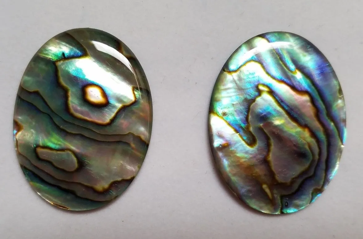 Natural Paua Shell Abalone Oval Cabochon  22x30  Cabs Jewelry Cabs
