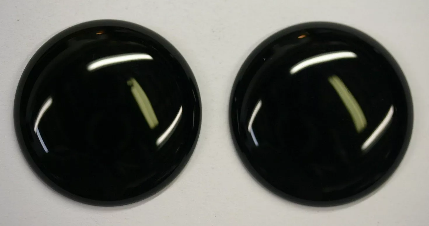 Natural Black Onyx Round Calibrated Cabochon 38mm  Gemstones Jewelry