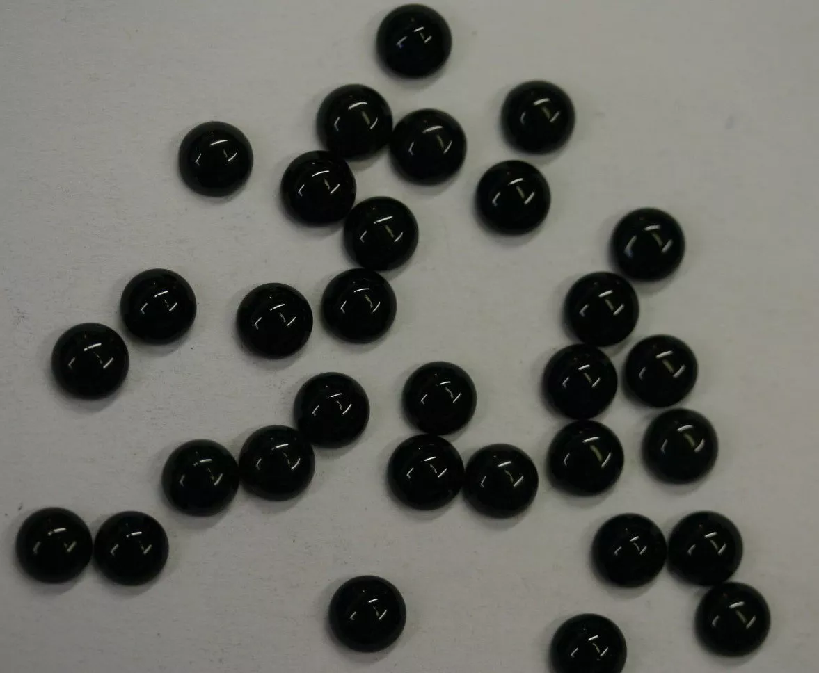 10pcs Black Onyx Round Cabochon 5mm Gemstones