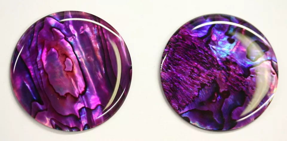 Purple Paua Shell Round High Quality Cabochon Calibrated 30mm