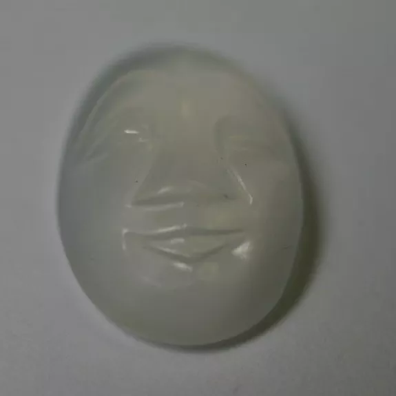 14x10mm 10x14mm Oval Moonstone Natural Carved Face Cabochon Gemstone stone RARE