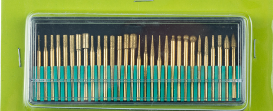 30 diamond drill bits and shaping tips 600 grit FINE Silversmith drills, Drill or shape glass, stone, metal, wood