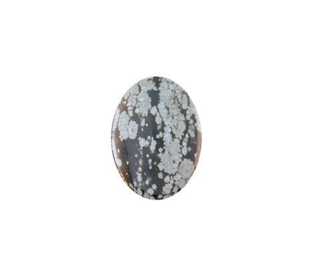 Snowflake Obsidian - 6x8 Oval