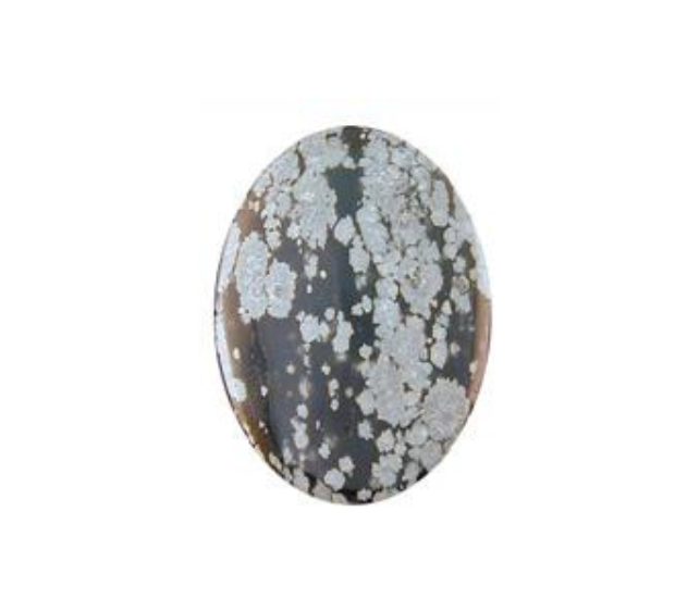 Snowflake Obsidian - 13x18 Oval