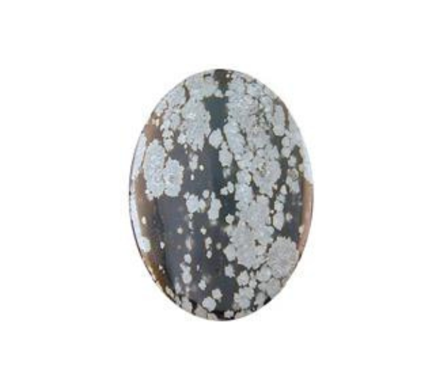 Snowflake Obsidian - 22x30 Oval