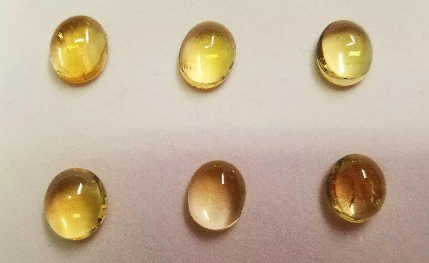 7x9mm Natural Citrine Calibrated Oval Cabochons Cab Gems Gemstones Jewelry