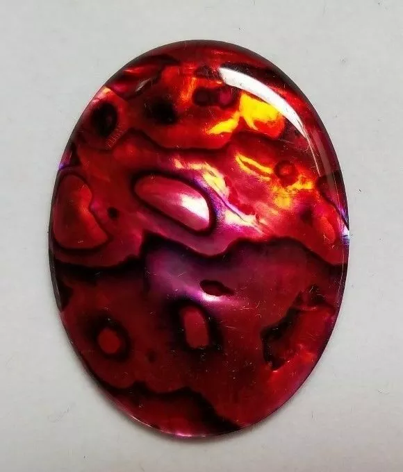 22x30mm 30x22mm Natural Paua Shell Red Calibrated Oval Cabochon Gems Jewelry