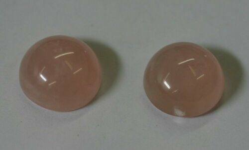 10pcs 9mm Natural Rose Quartz Calibrated Round Cabochon Gemstones Cab Jewelry