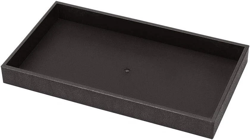 Insert Trays Jewelry Plastic Storage 14 ¾" x 8 ¼" x 1 ½" Stackable - Black