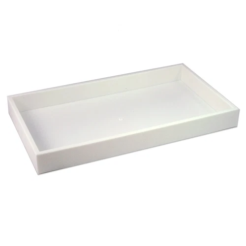 Jewelry Insert Trays Display Organizer 14 ¾ X 8 ¼ X 1 ½ Storage Plastic - White
