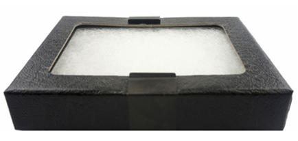 Glass Top Display Box With Metal Clips 4.5" x 3.25" x 1"